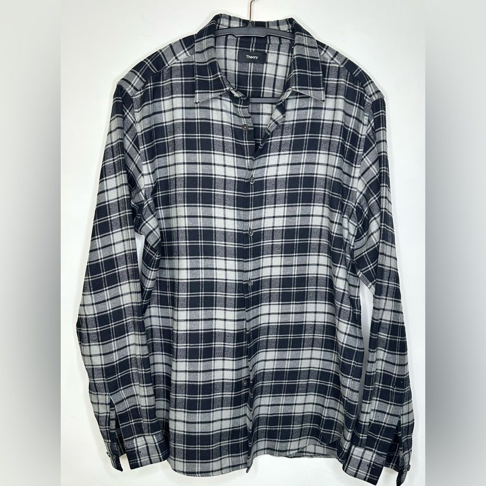 Theory Men's Soft Plaid Sport Shirt‎